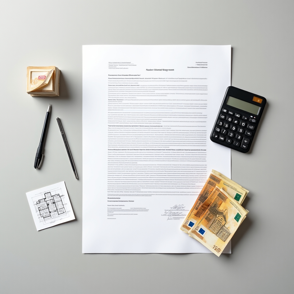 Schematische Darstellung des Finanzierungsbeitrags bei einer Gemeindewohnung
